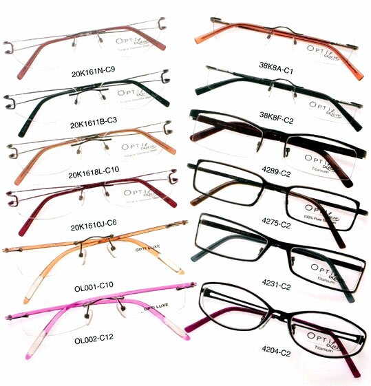 Optiluxe optical eyewear frames